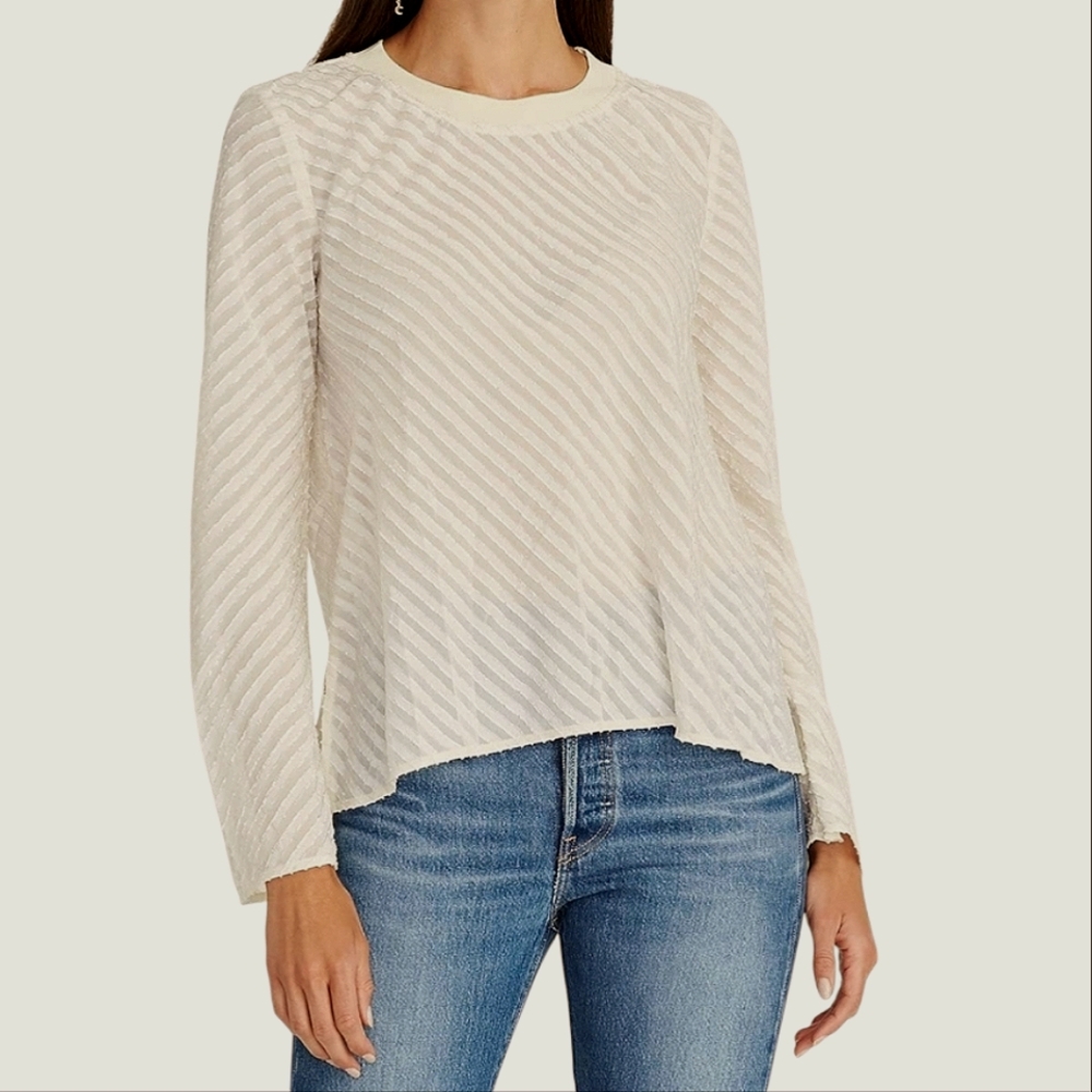 Rachel Roy. Elegant Cream Women's Blouse. Size XL. NWT.